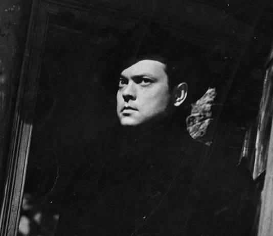 Orson Welles at a canted angle in The Third Man