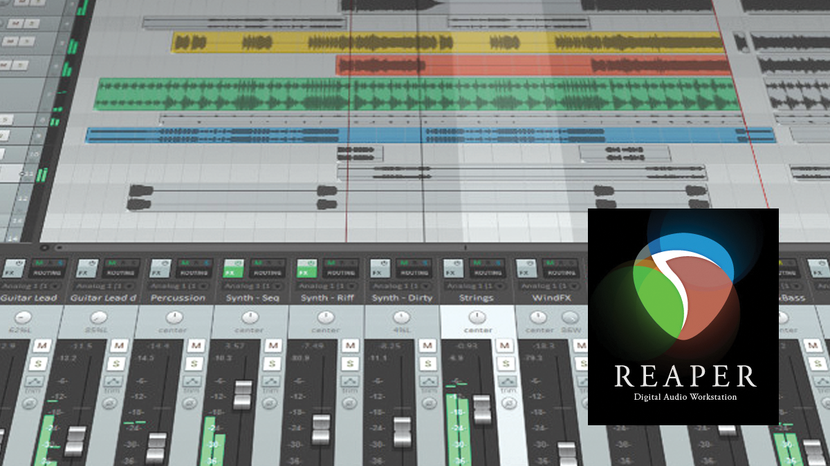 A popular audio editing and mixing application Reaper